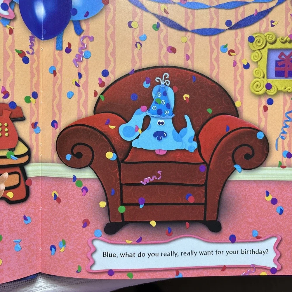 Blue's Clues: Blue's Big Birthday by Angela C. Santomero (1998, Hardcover) NEW!